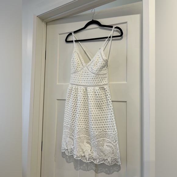 Abercrombie White Lace dress size Small Tall - Picture 1 of 5